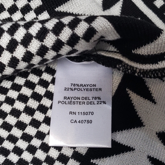 Nina Leonard Geometric Fit and Flare Dress - Picture 7 of 10